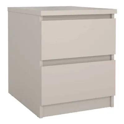 Naia Bedside 2 Drawers in Cashmere
