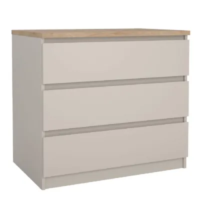 Naia Chest of 3 Drawers in Cashmere Jackson Hickory