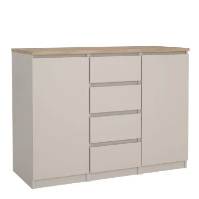 Naia Sideboard 4 Drawers 2 Doors in Cashmere Jackson Hickory