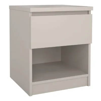Naia Nightstand 1 Drawer Nightstand in Cashmere