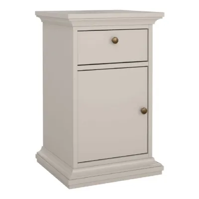 Paris Nightstand 1 door 1 Drawer in Cashmere