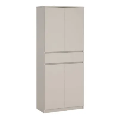 Naia Shoe cabinet with 4 Doors 1 Drawer in Cashmere