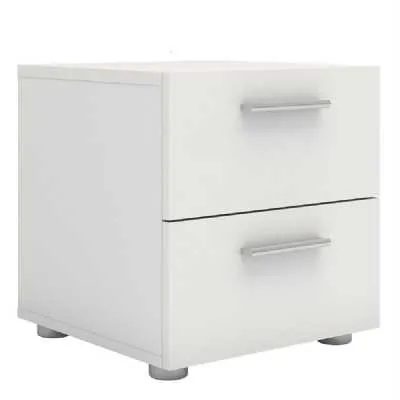 Pepe Bedside 2 Drawers in White