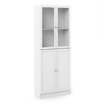 Basic Tall Wide (4 Shelves) 4 Door Combination Unit in White