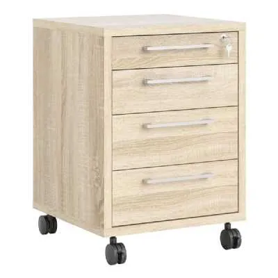 Mobile cabinet in Oak
