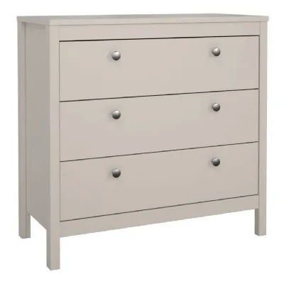 Madrid Chest 3 Drawers in Cashmere