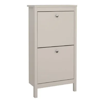 Madrid Shoe Cabinet 2 Flip Down Doors in Cashmere
