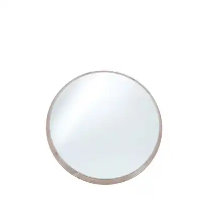 Wood Round Wall Mirror