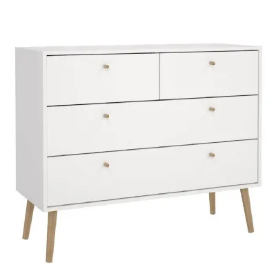 Cumbria Chest 2 + 2 Drawers White