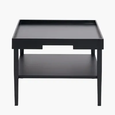 Marnie Black Wood Veneer Coffee Table