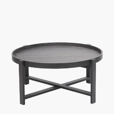 Marmara Dark Grey Oak Veneer Coffee Table