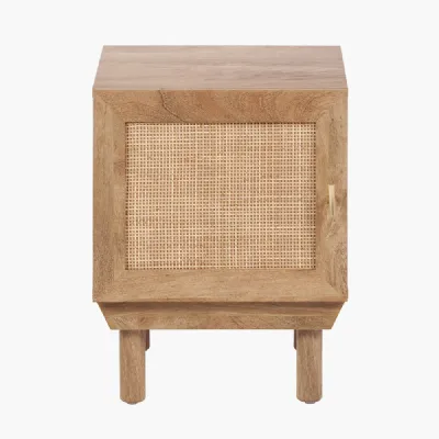 Henrik Natural Rattan 1 Door Cupboard Unit