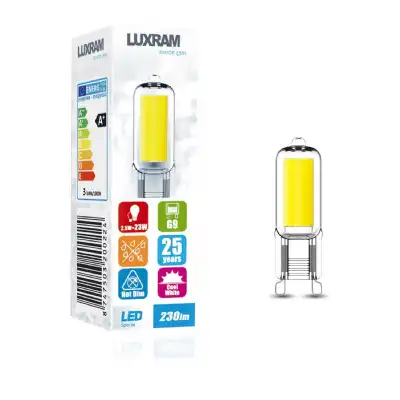 HaloLED G9 2.5W 4000K Natural White, 230lm, Clear Finish, Colour Box, 3yrs Warranty (3LT512K)