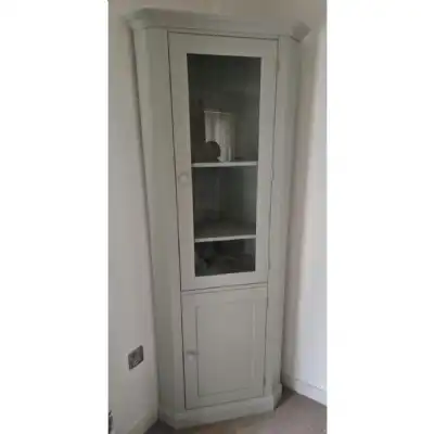 Made To Measure Dior Grey Painted Glazed Corner Unit