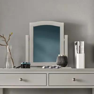 Grey Painted Swivel Dressing Table Mirror