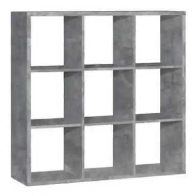 Mauro 3x3 Storage Unit in Concrete Grey