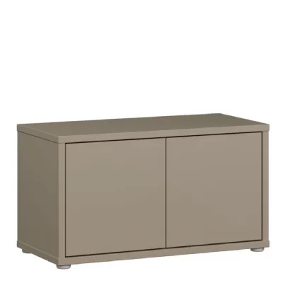 Alice Springs Bench with 2 Doors PushtoOpen in Taupe