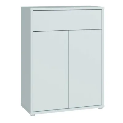 Alice Springs Shoe Cabinet with 2 Doors PushtoOpen & 1 Drawer PushtoOpen in Light Grey