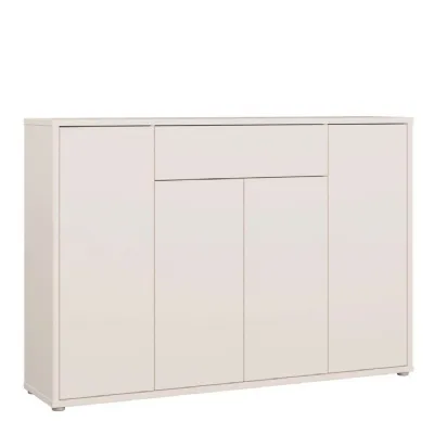 Alice Springs Shoe Cabinet with 4 Doors PushtoOpen & 1 Drawer PushtoOpen in Sand