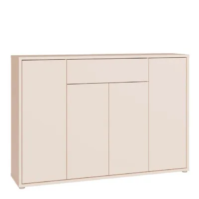 Alice Springs Sideboard with 4 Doors PushtoOpen & 1 Centralised Drawer PushtoOpen in Sand