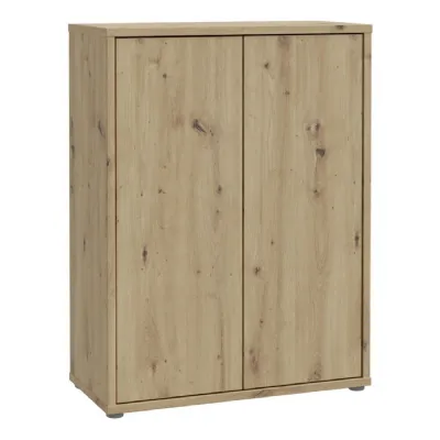 Alice Springs Shoe Cabinet with 2 Doors PushtoOpen in Artisan Oak