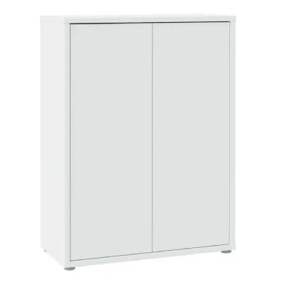 Alice Springs Shoe Cabinet with 2 Doors PushtoOpen in Light Grey