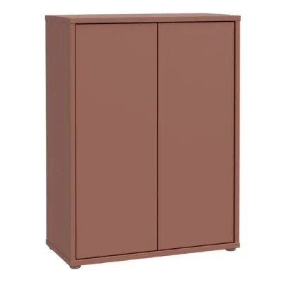Alice Springs Shoe Cabinet with 2 Doors PushtoOpen in Terracotta
