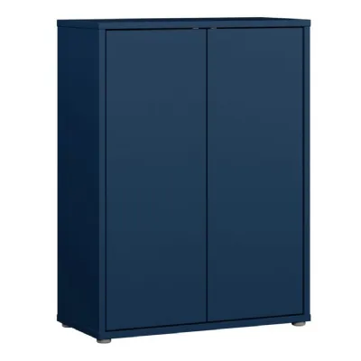 Alice Springs Shoe Cabinet with 2 Doors PushtoOpen in Night Blue