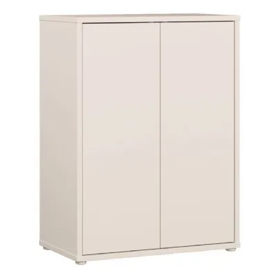 Alice Springs Tall 2 Door Cupboard with PushtoOpen Doors in Sand