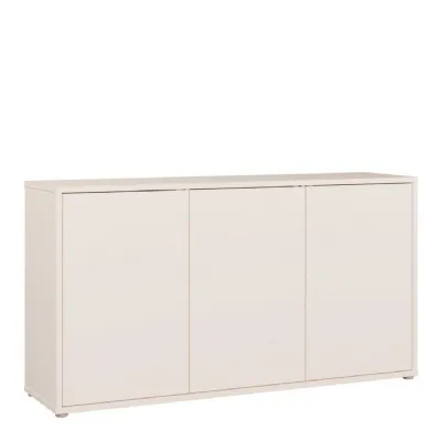 Alice Springs 3 Door Sideboard with PushtoOpen Doors and Drawer in Sand