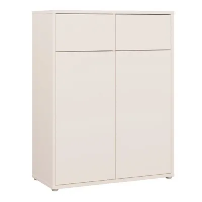 Alice Springs Storage Cabinet with 2 Doors & 2 Drawers with PushtoOpen in Sand