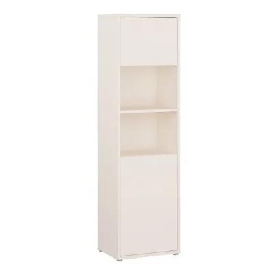 Alice Springs Tall Storage Cabinet with 2 PushtoOpen Doors & 1 Shelf in Sand