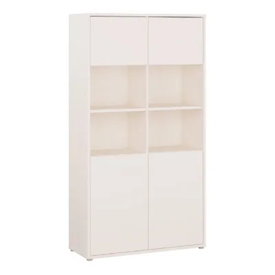 Alice Springs Wide Storage Cabinet 4 Doors PushtoOpen & 2 Central Shelves Sand