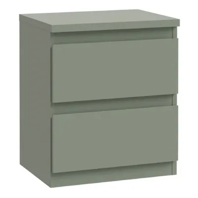 Edmore 2 Drawer Bedside Table in Sage Green