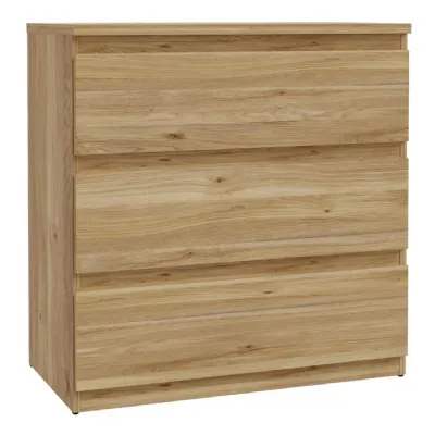 Edmore 3 Drawer Chest in Mauvella Oak