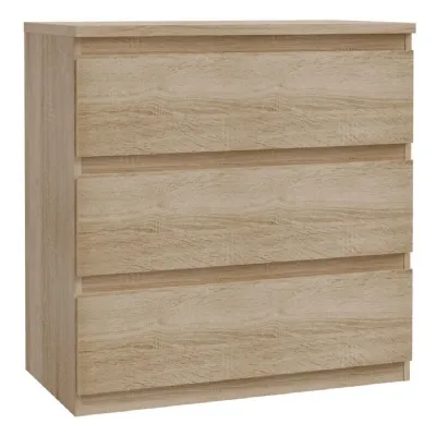 Edmore 3 Drawer Chest in Sonoma Oak