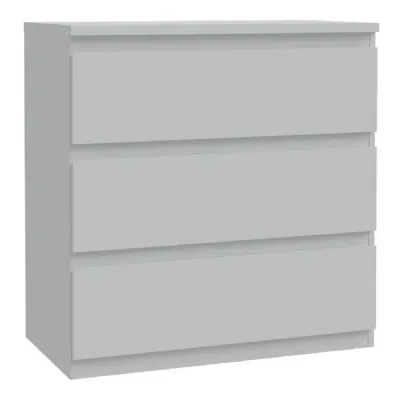 Edmore 3 Drawer Chest in Light Grey