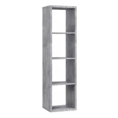 Mauro 3 Shelves Storage Unit in Concrete Grey