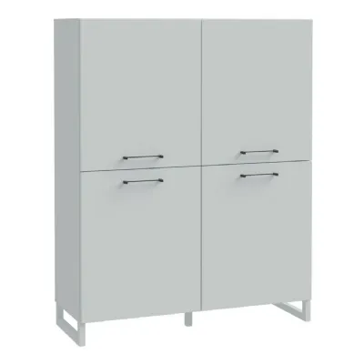 Sali 4 Door Highboard in Light Grey