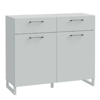 Sali 2 Door 2 Drawer Chest in Light Grey