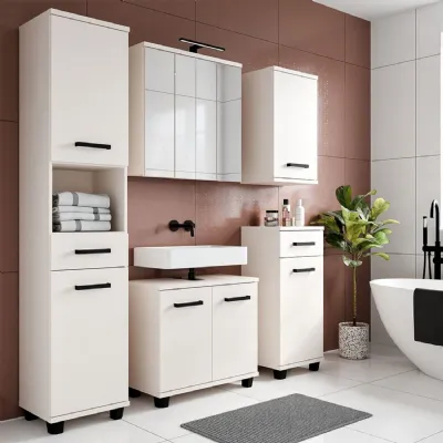 Veris 5 Piece Bathroom Set Sand