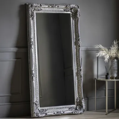 Leaner Baroque Framed Rectangular Ornate Large Wall Mirror