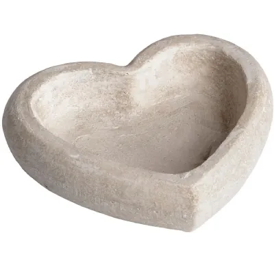 Deep Stone Heart Dish