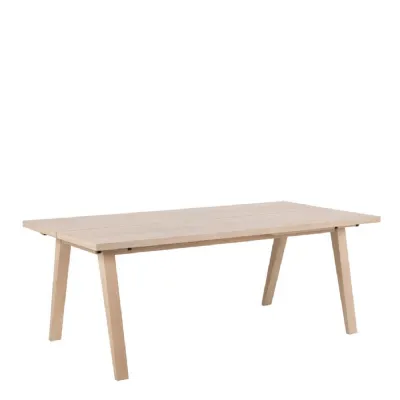 ALine Rectanglar Dining Table in White Oak