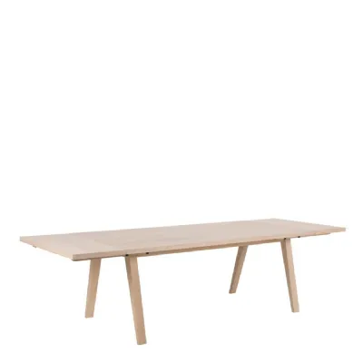 ALine Extendable Dining Table in White Oak 200 286 x 74.6 x 95cm