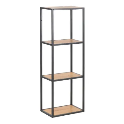 Seaford Black Metal Wall Shelf