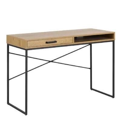 Seaford Desk with 1 Drawer in Oak