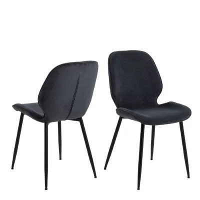 Femke Dining Chair in Anthracite Set of 4