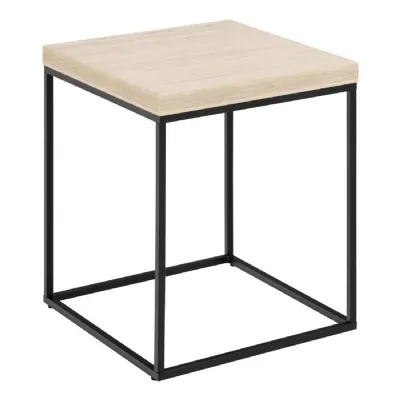 Barossa Coffee Table in Black and Light Oak 40cm