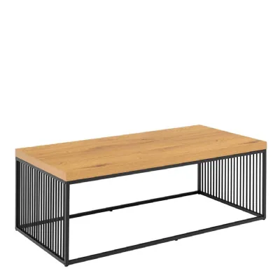 Strington Coffee Table in Black and Oak